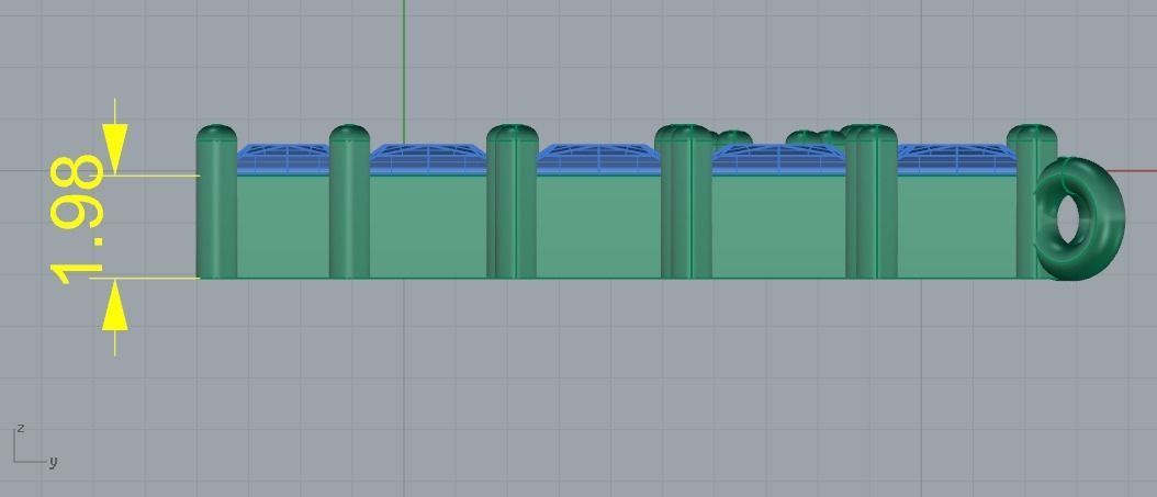 134 Pendant in the shape of the letter Y two sizes 3D print model_10