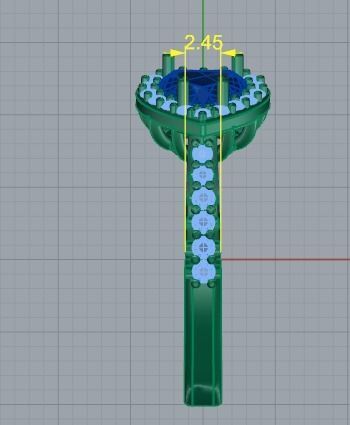 113 Ring with heart stone 3D print model_7