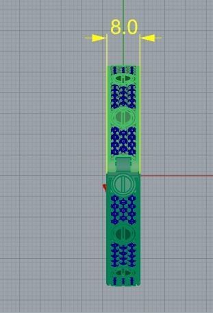 107 Bracelet 3D print model_7