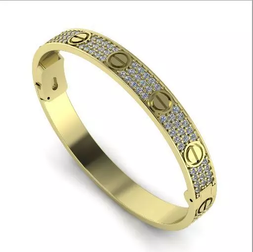 107 Bracelet 3D print model_0