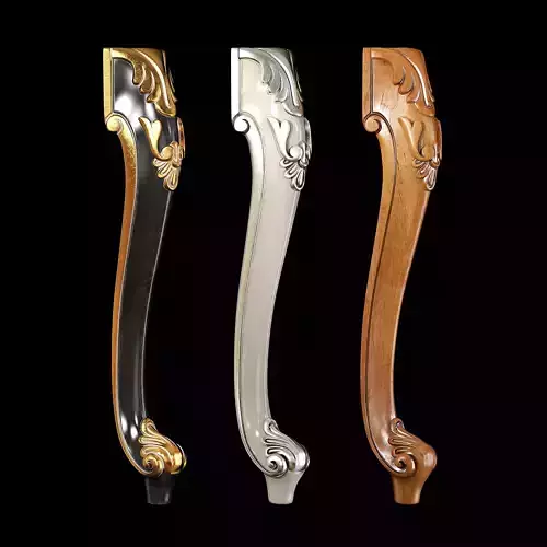 Classic leg 004 3D model