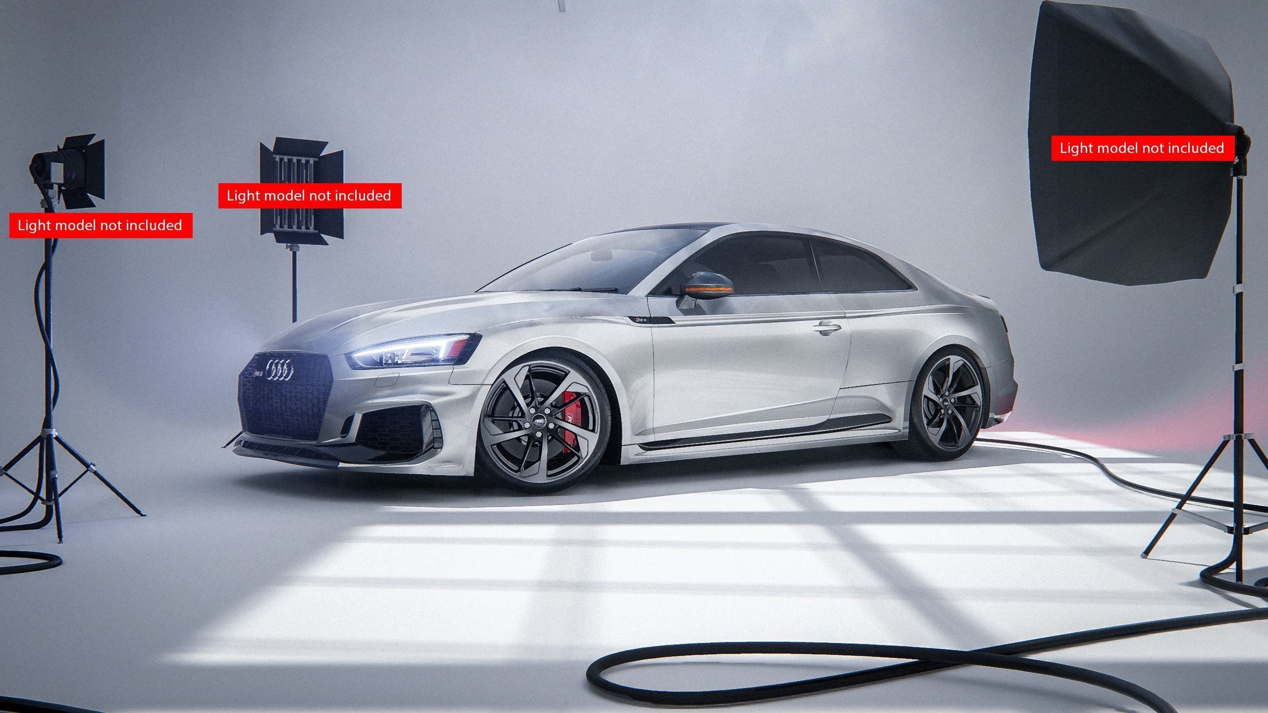 Audi RS5 Coupe - Unreal and Blender Project 3D model_3