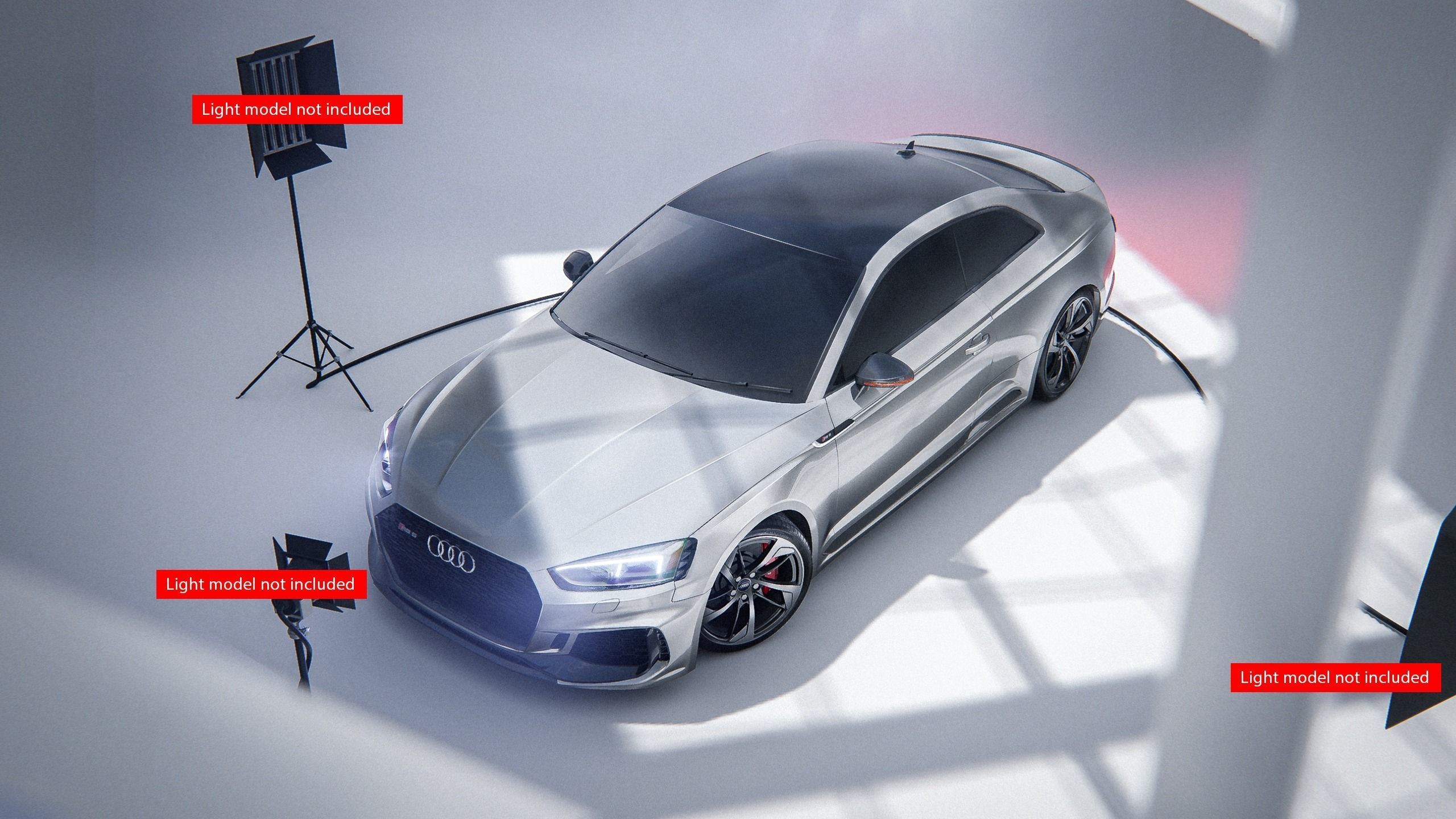 Audi RS5 Coupe - Unreal and Blender Project 3D model_2