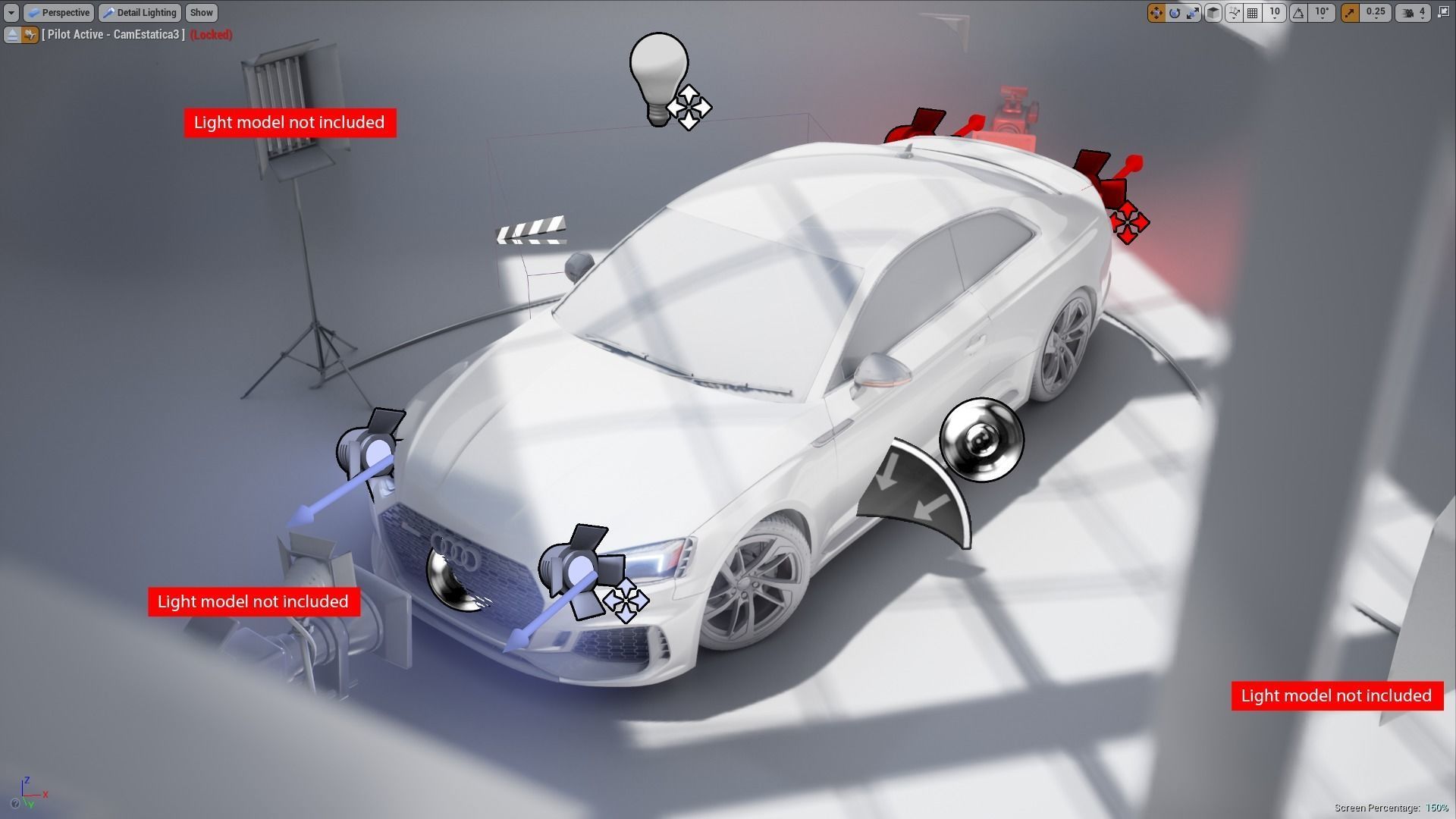 Audi RS5 Coupe - Unreal and Blender Project 3D model_5