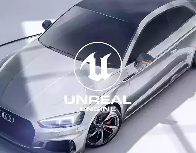 Audi RS5 Coupe - Unreal and Blender Project 3D model