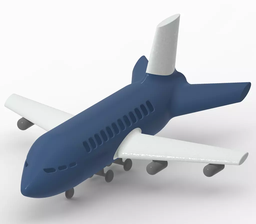 Stylish Aeroplane Toy 3D print model_0