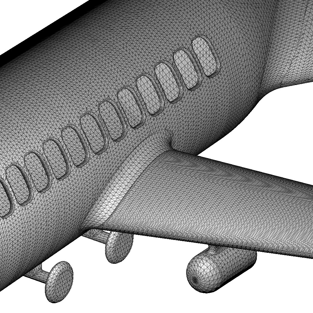 Stylish Aeroplane Toy 3D print model_8