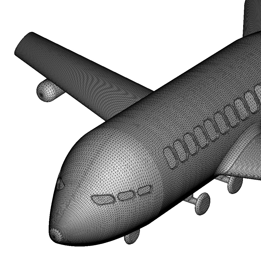 Stylish Aeroplane Toy 3D print model_6