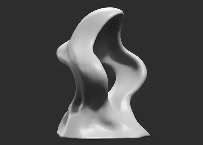 Modern Abstract Decorative sculpture 3d print model 63