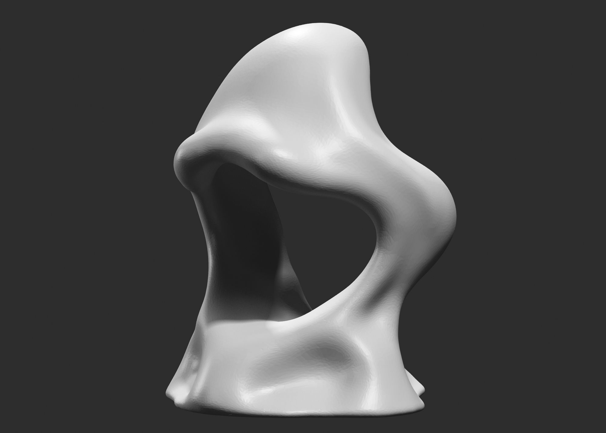 Modern Abstract Decorative sculpture 3d print model 63 3D print model_2