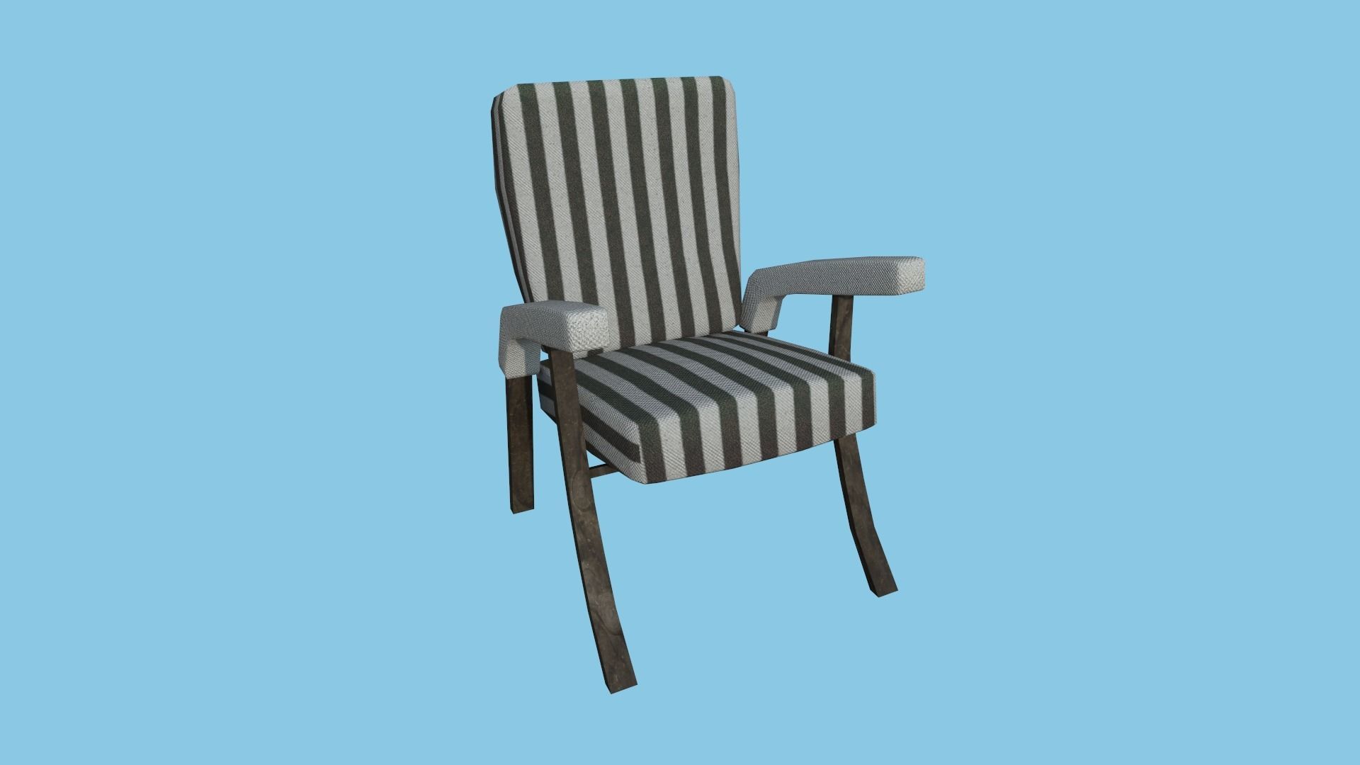 94 Armchair Low Poly - Original - Furniture Interior Design 3D Model Collection_164