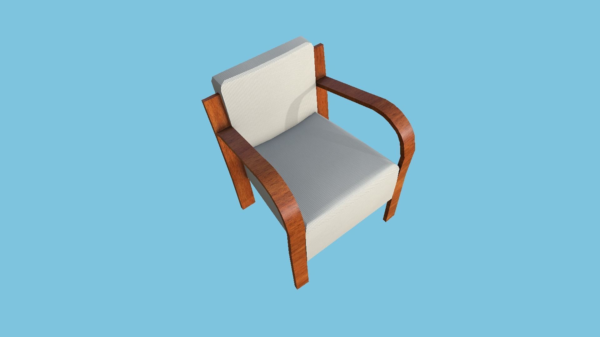 94 Armchair Low Poly - Original - Furniture Interior Design 3D Model Collection_199