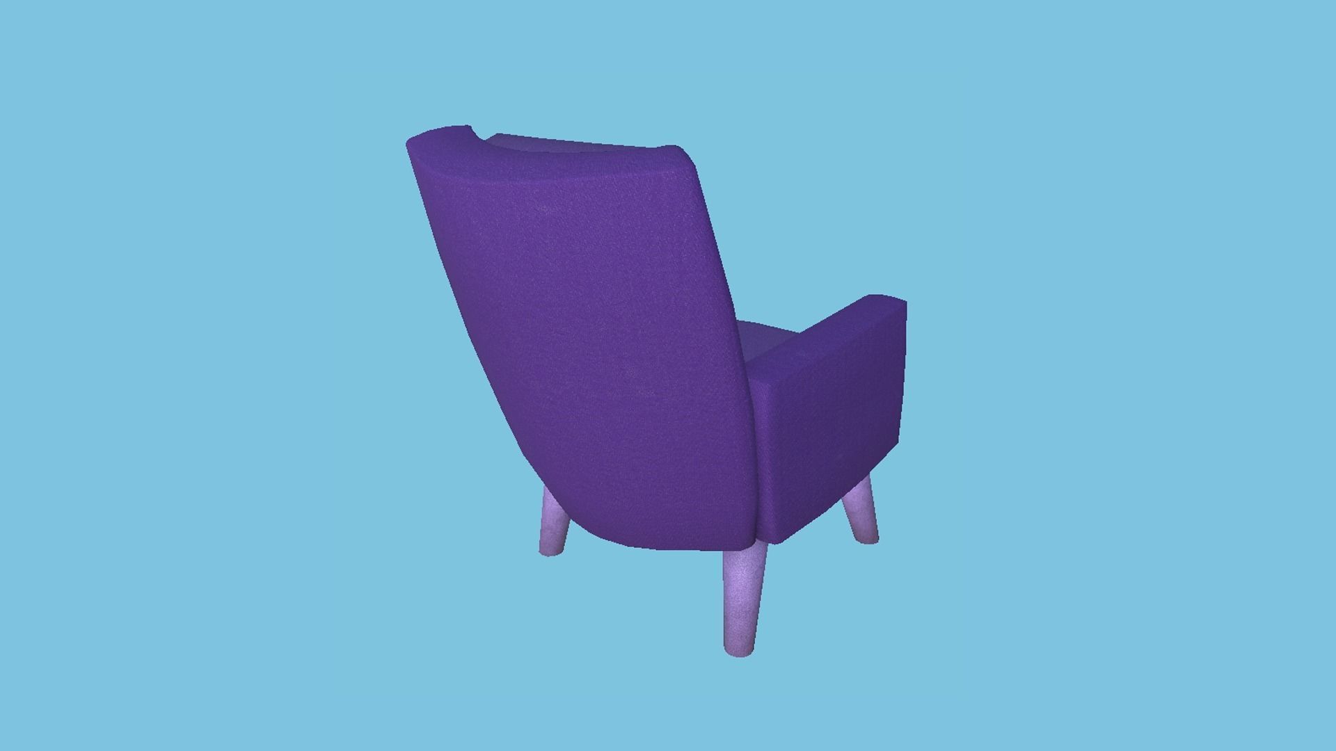 94 Armchair Low Poly - Original - Furniture Interior Design 3D Model Collection_224