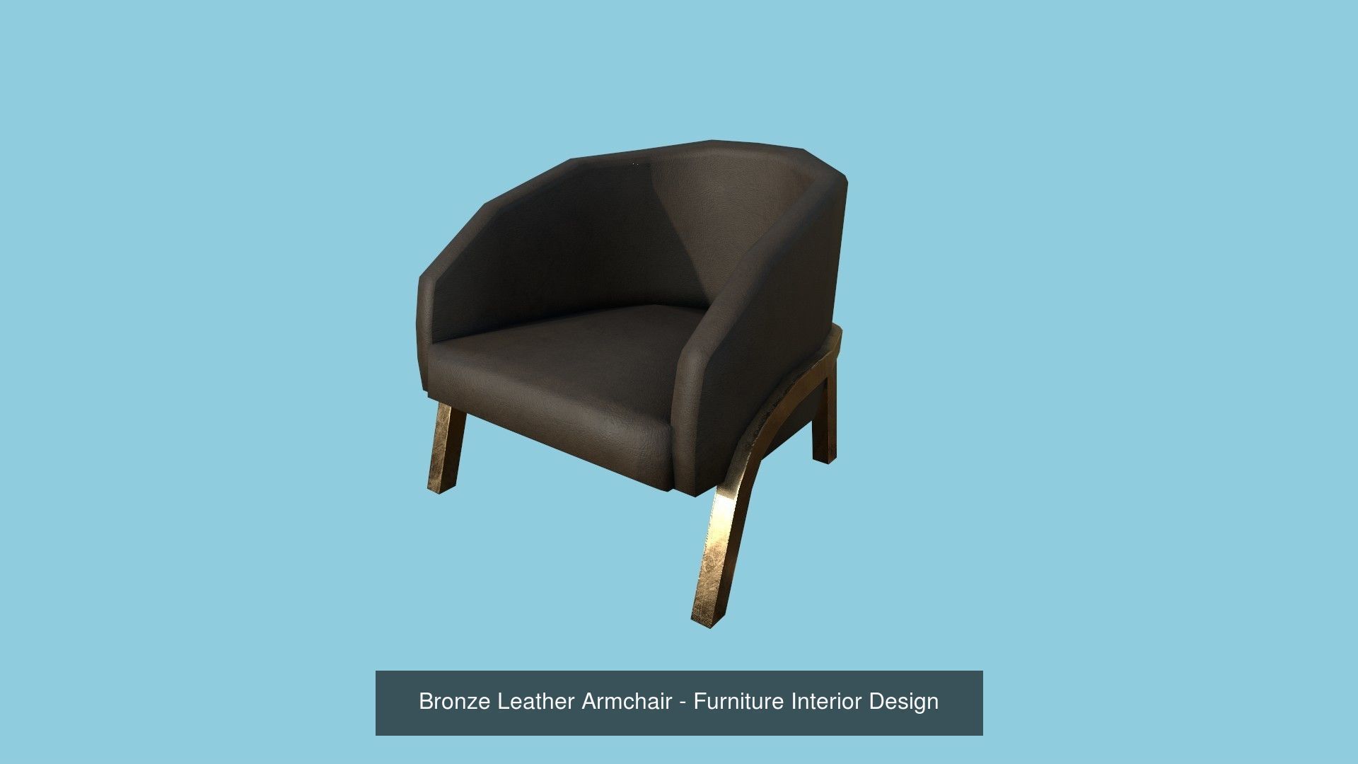94 Armchair Low Poly - Original - Furniture Interior Design 3D Model Collection_35