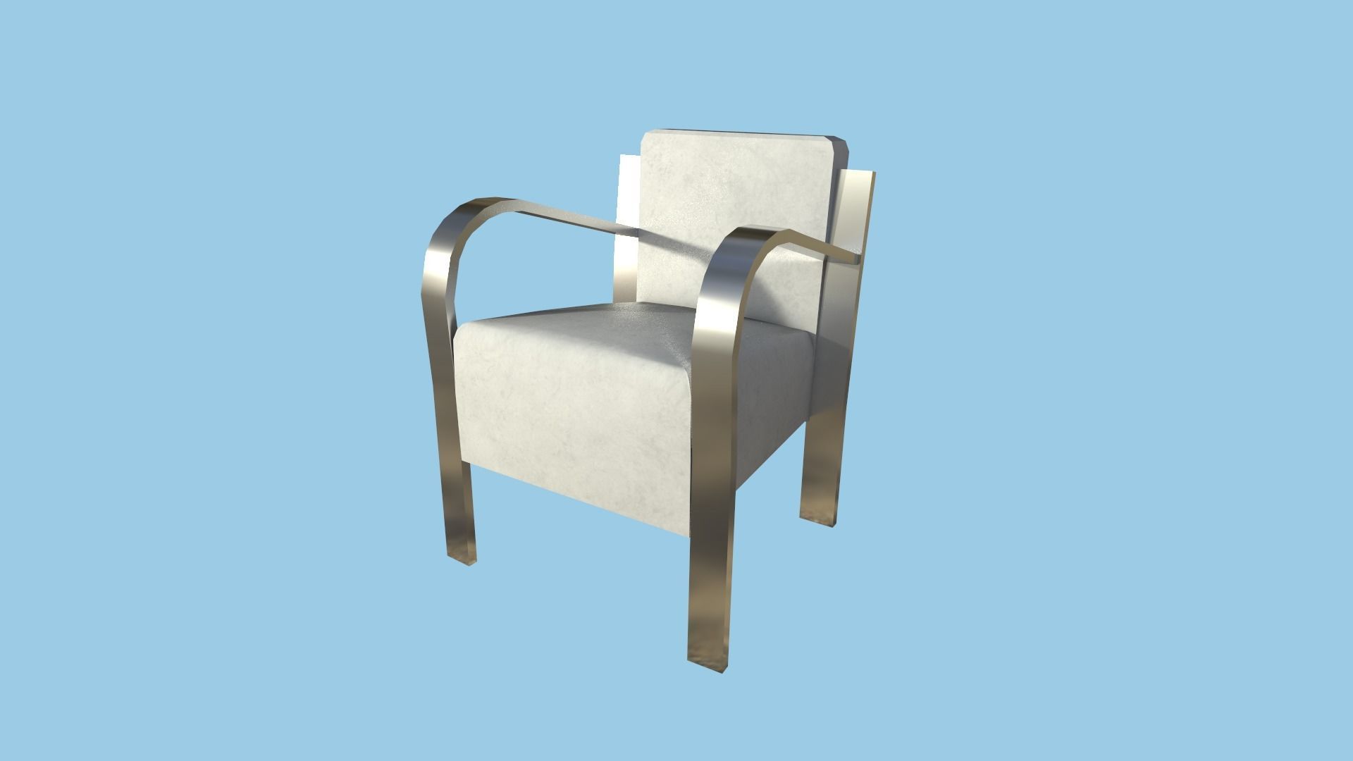 94 Armchair Low Poly - Original - Furniture Interior Design 3D Model Collection_18