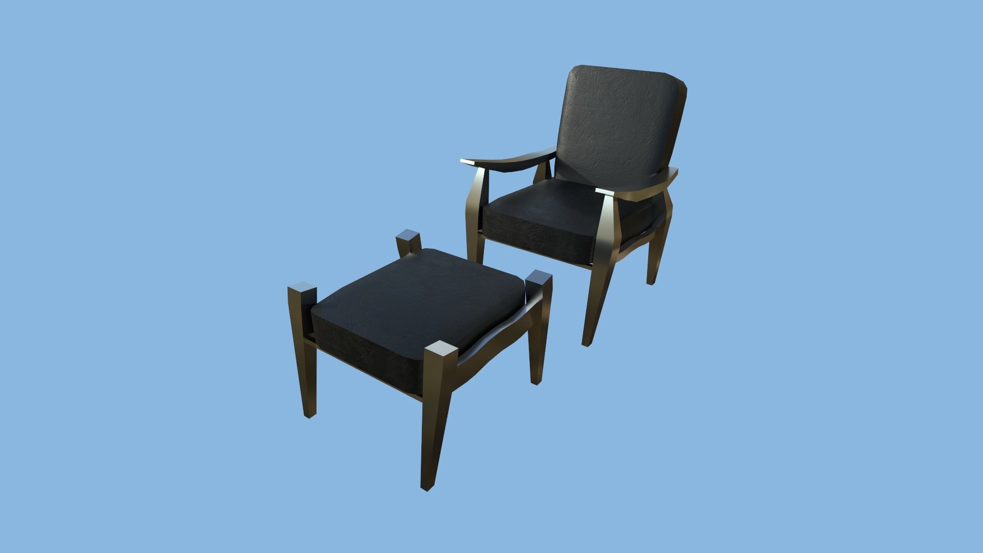 94 Armchair Low Poly - Original - Furniture Interior Design 3D Model Collection_76