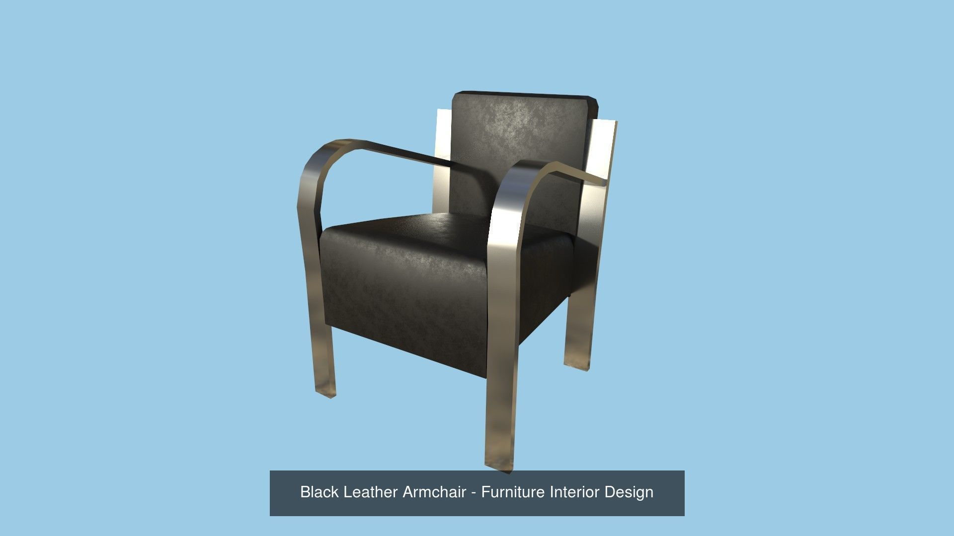 94 Armchair Low Poly - Original - Furniture Interior Design 3D Model Collection_11