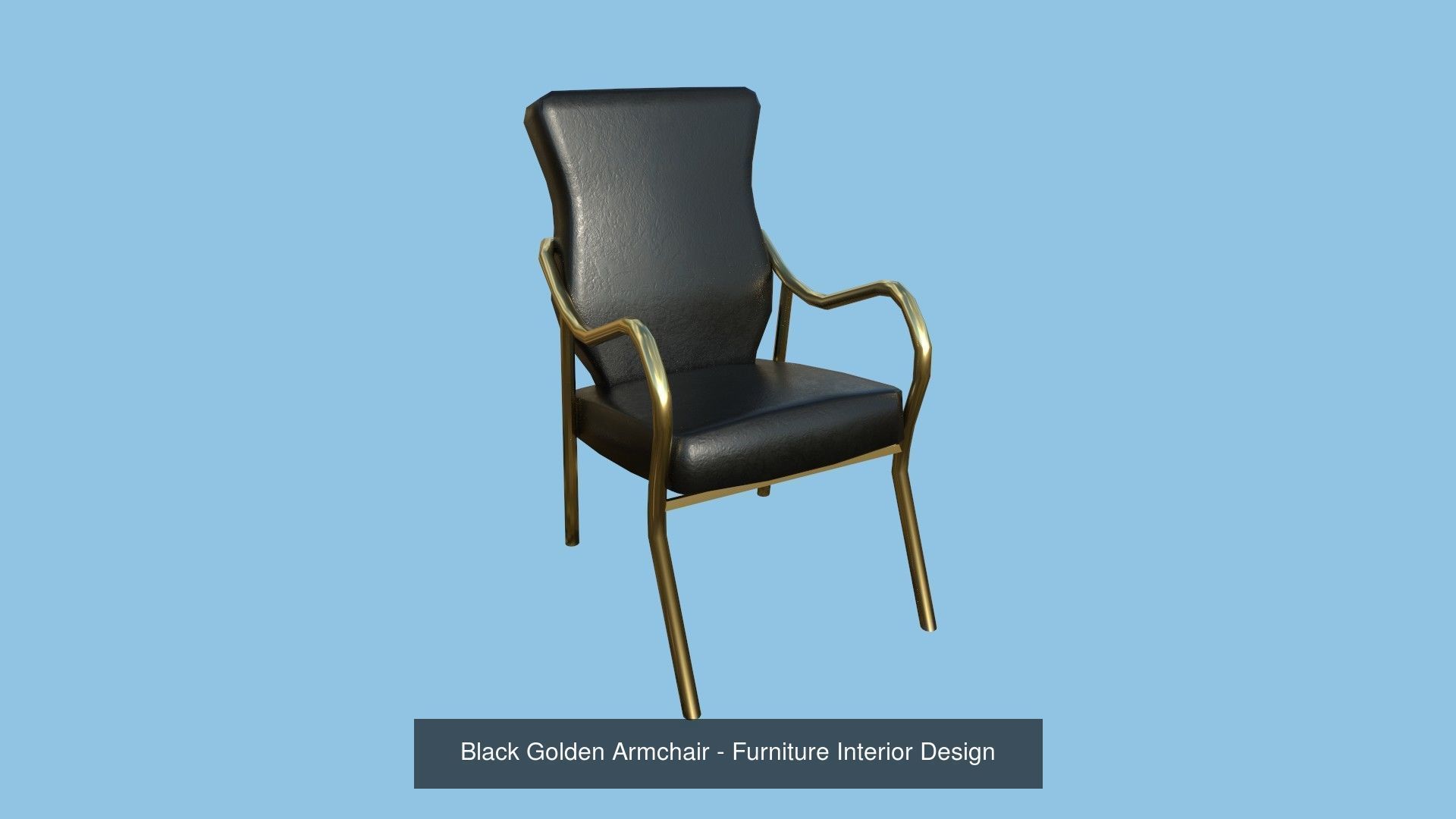 94 Armchair Low Poly - Original - Furniture Interior Design 3D Model Collection_175