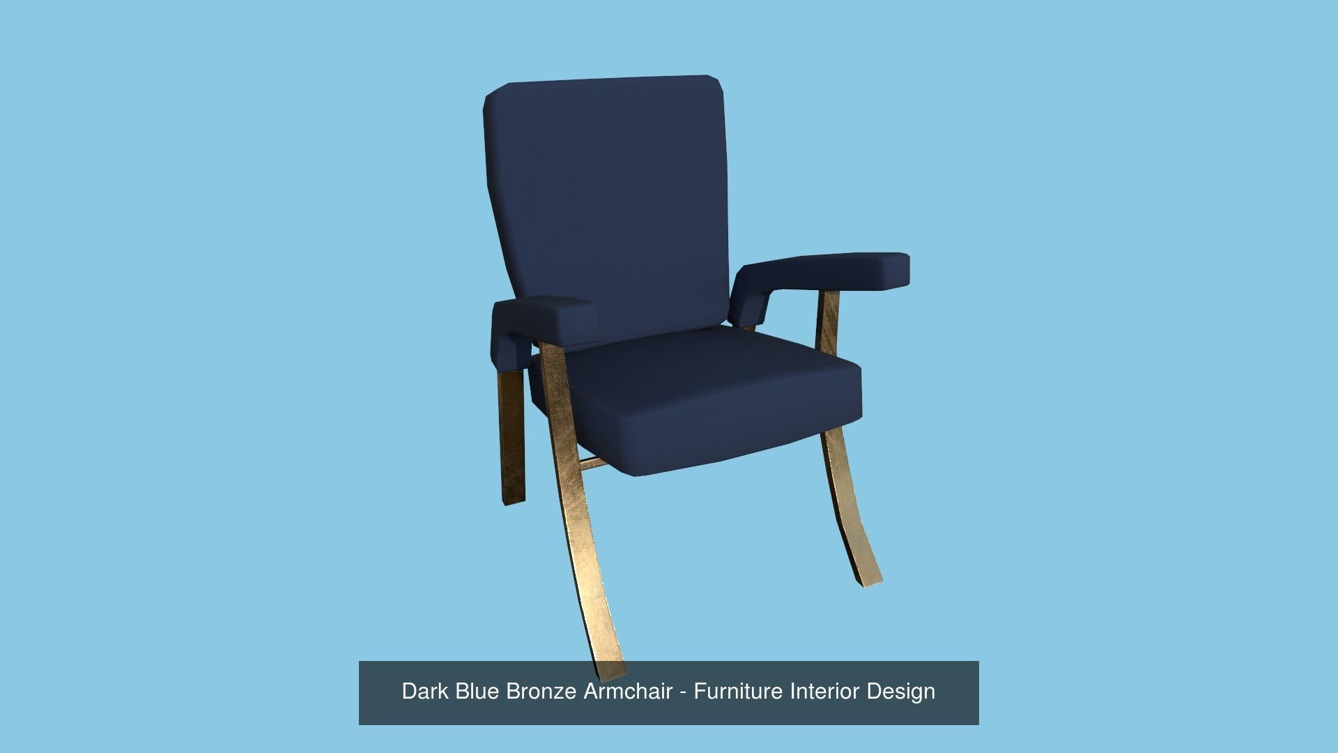 94 Armchair Low Poly - Original - Furniture Interior Design 3D Model Collection_171