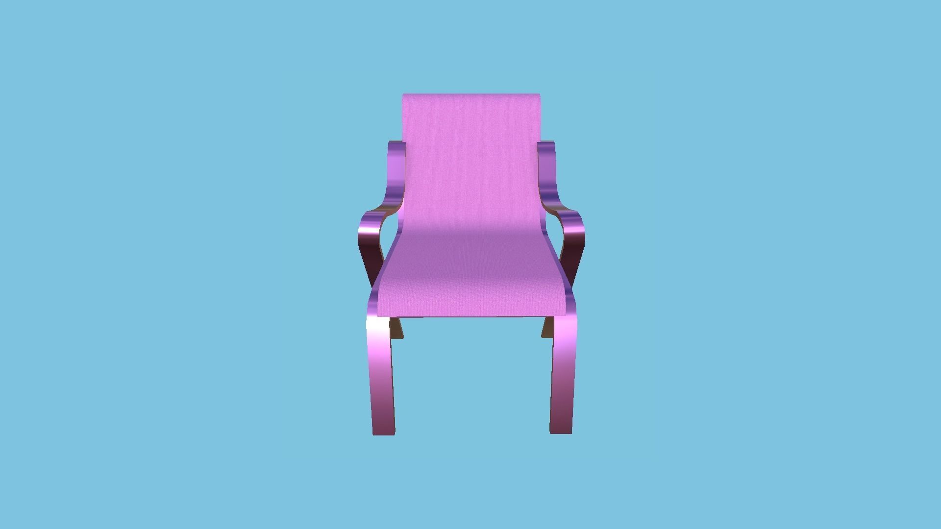 94 Armchair Low Poly - Original - Furniture Interior Design 3D Model Collection_209