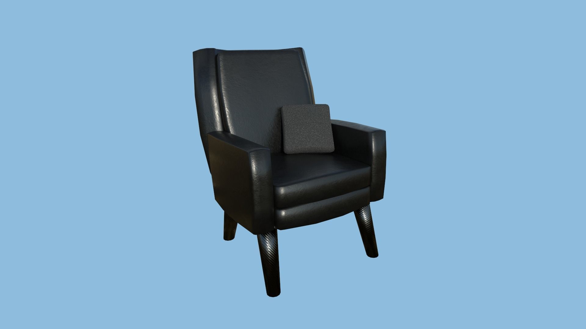 94 Armchair Low Poly - Original - Furniture Interior Design 3D Model Collection_108