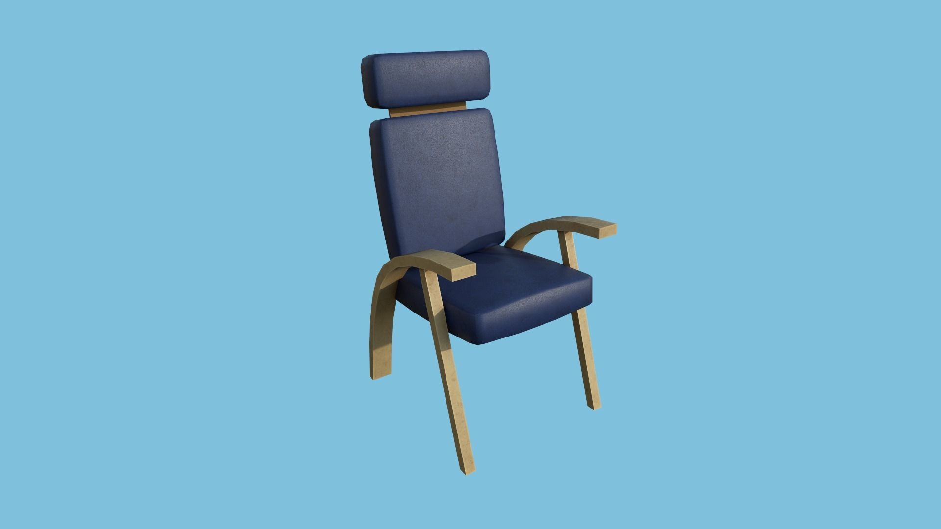 94 Armchair Low Poly - Original - Furniture Interior Design 3D Model Collection_160