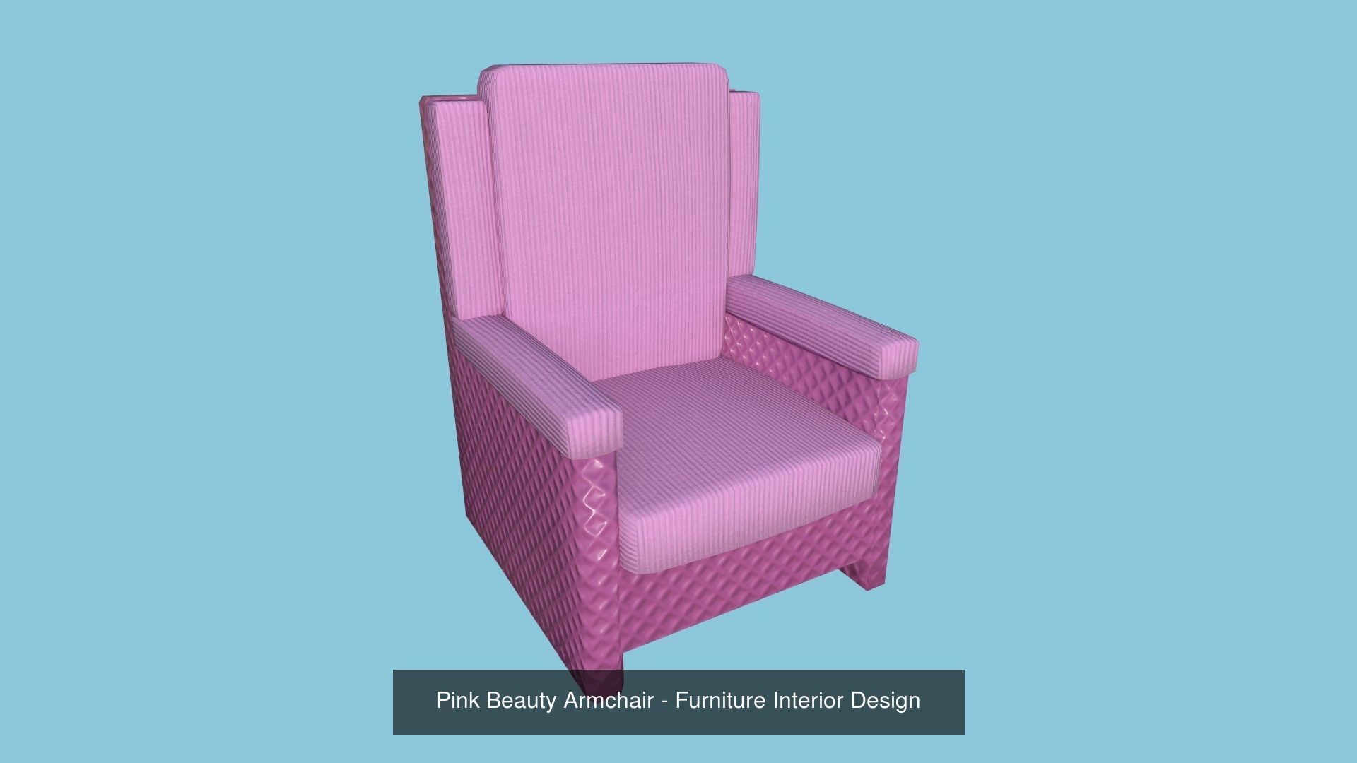 94 Armchair Low Poly - Original - Furniture Interior Design 3D Model Collection_79