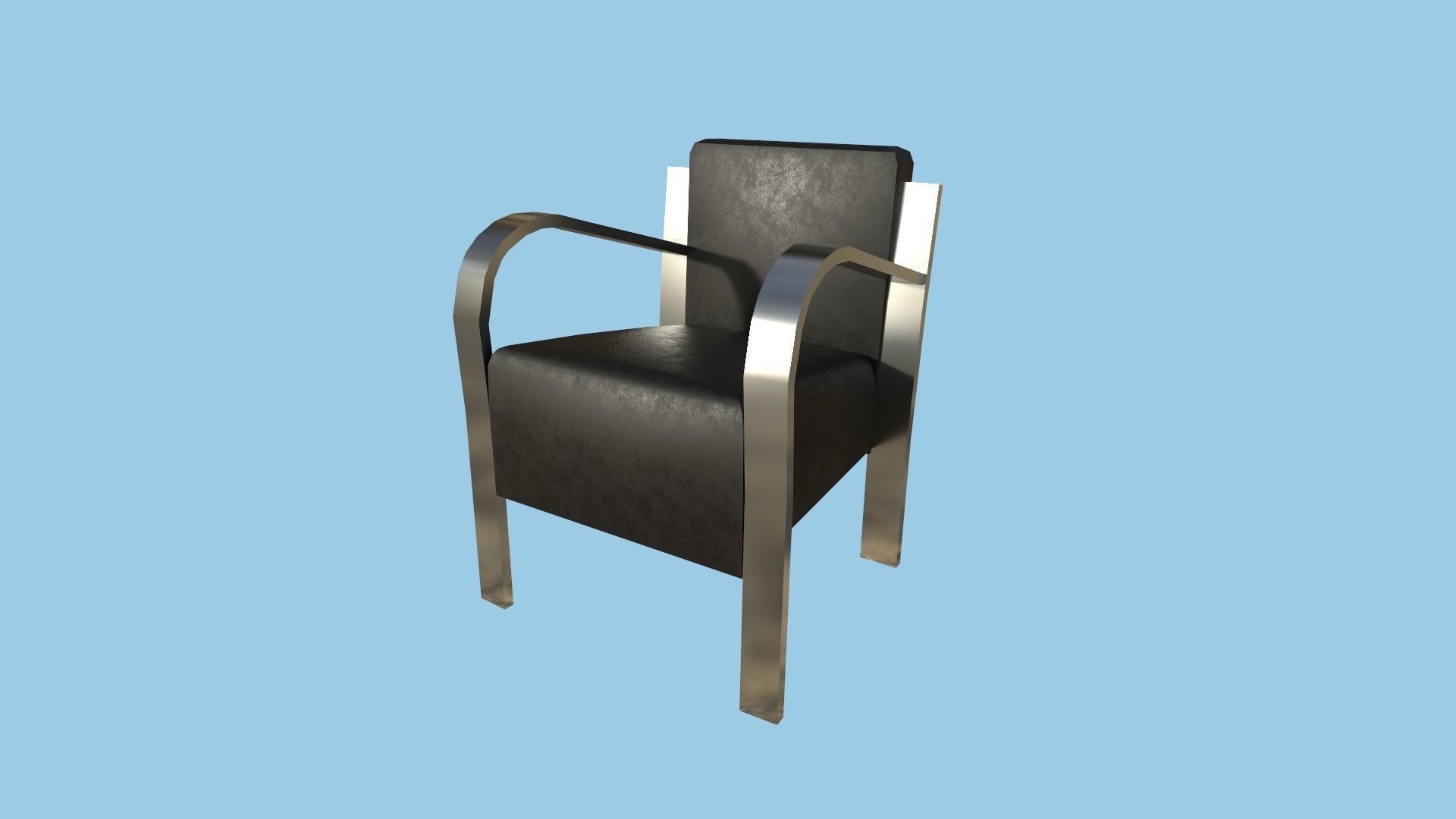 94 Armchair Low Poly - Original - Furniture Interior Design 3D Model Collection_28