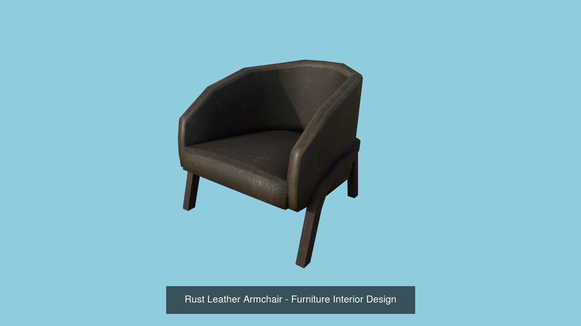 94 Armchair Low Poly - Original - Furniture Interior Design 3D Model Collection_27