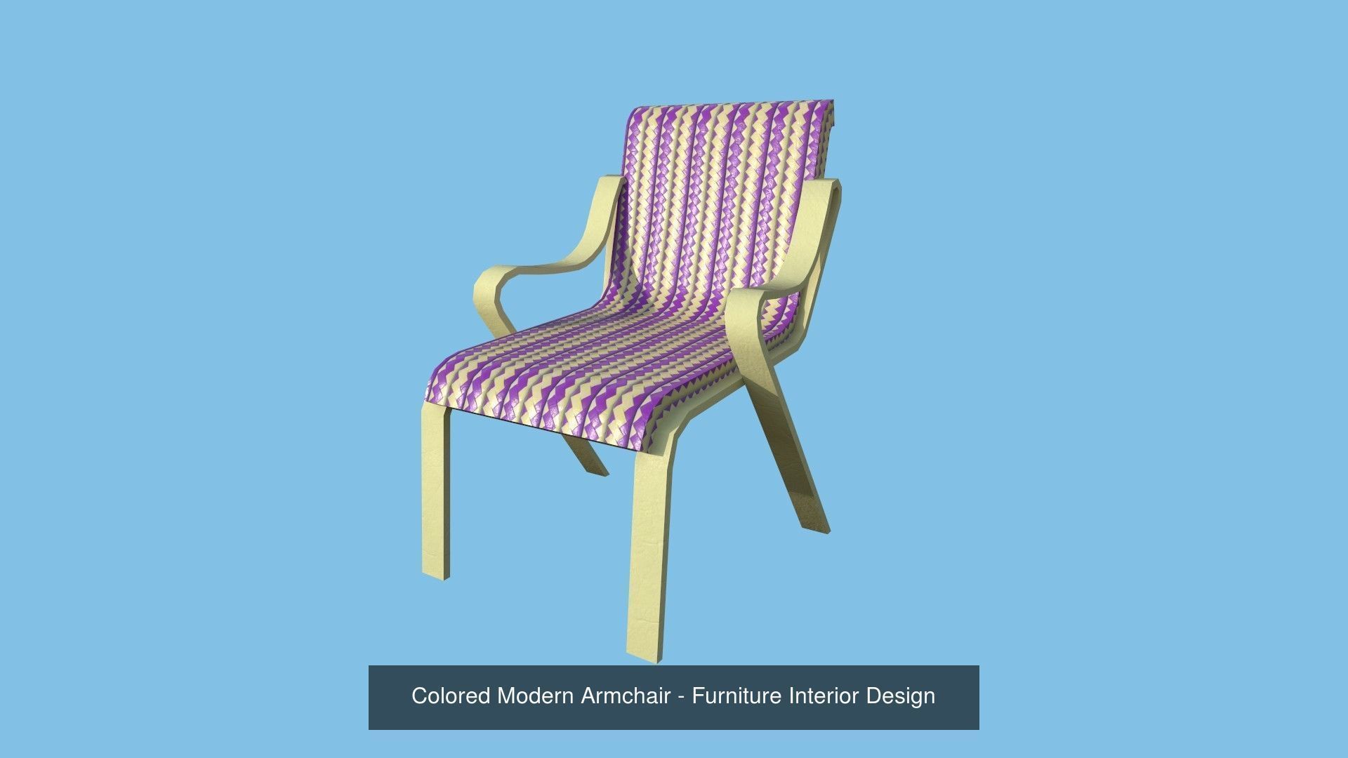 94 Armchair Low Poly - Original - Furniture Interior Design 3D Model Collection_53