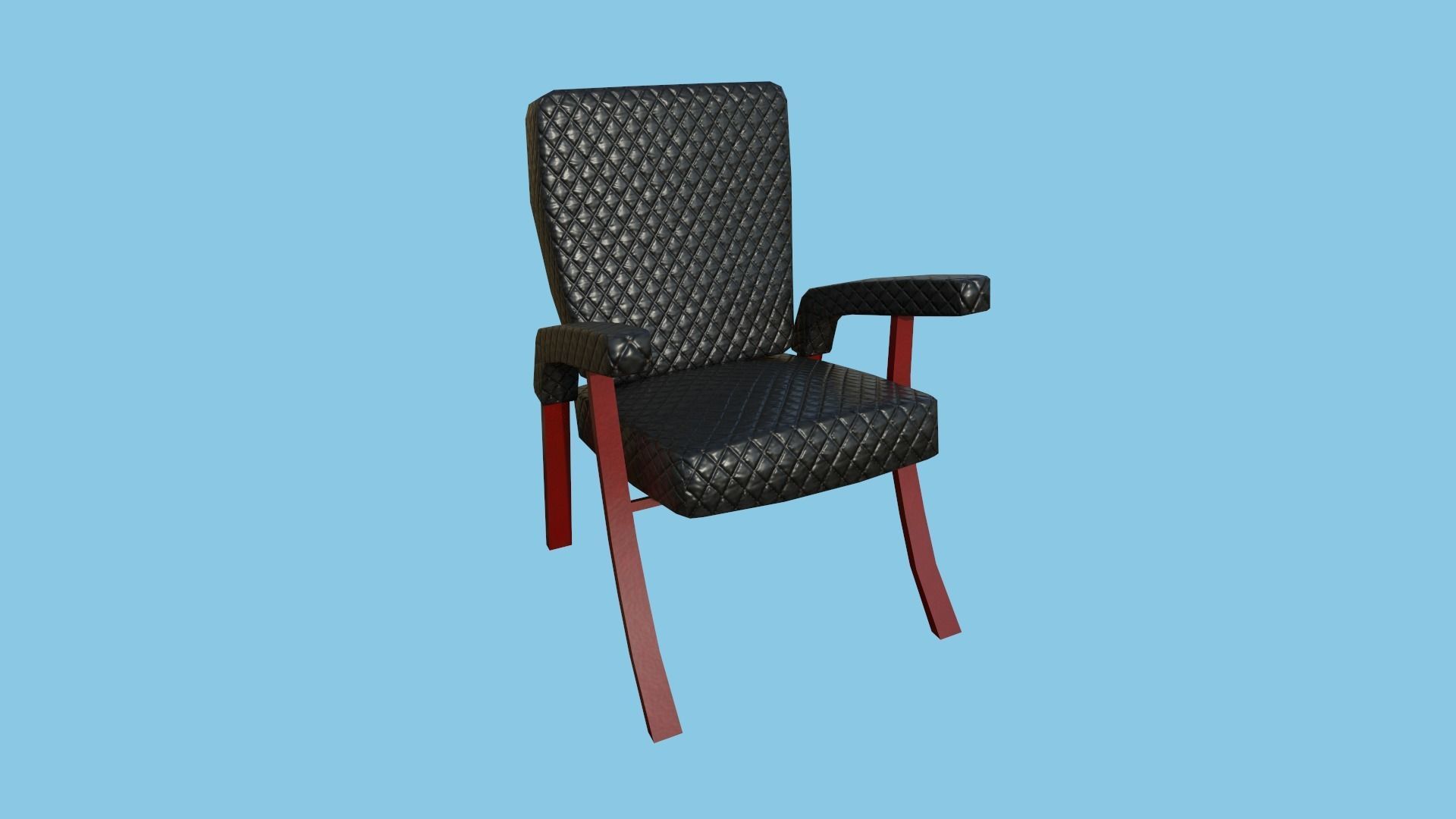 94 Armchair Low Poly - Original - Furniture Interior Design 3D Model Collection_180