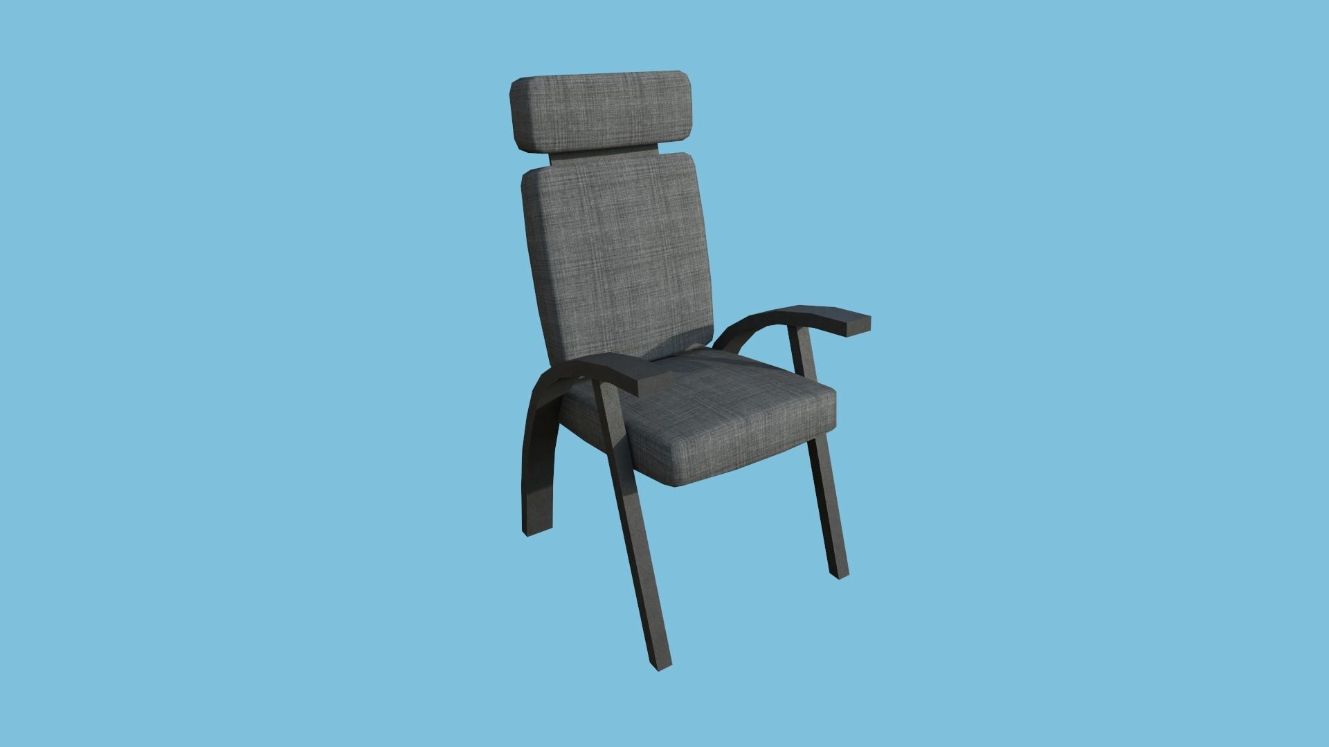 94 Armchair Low Poly - Original - Furniture Interior Design 3D Model Collection_152