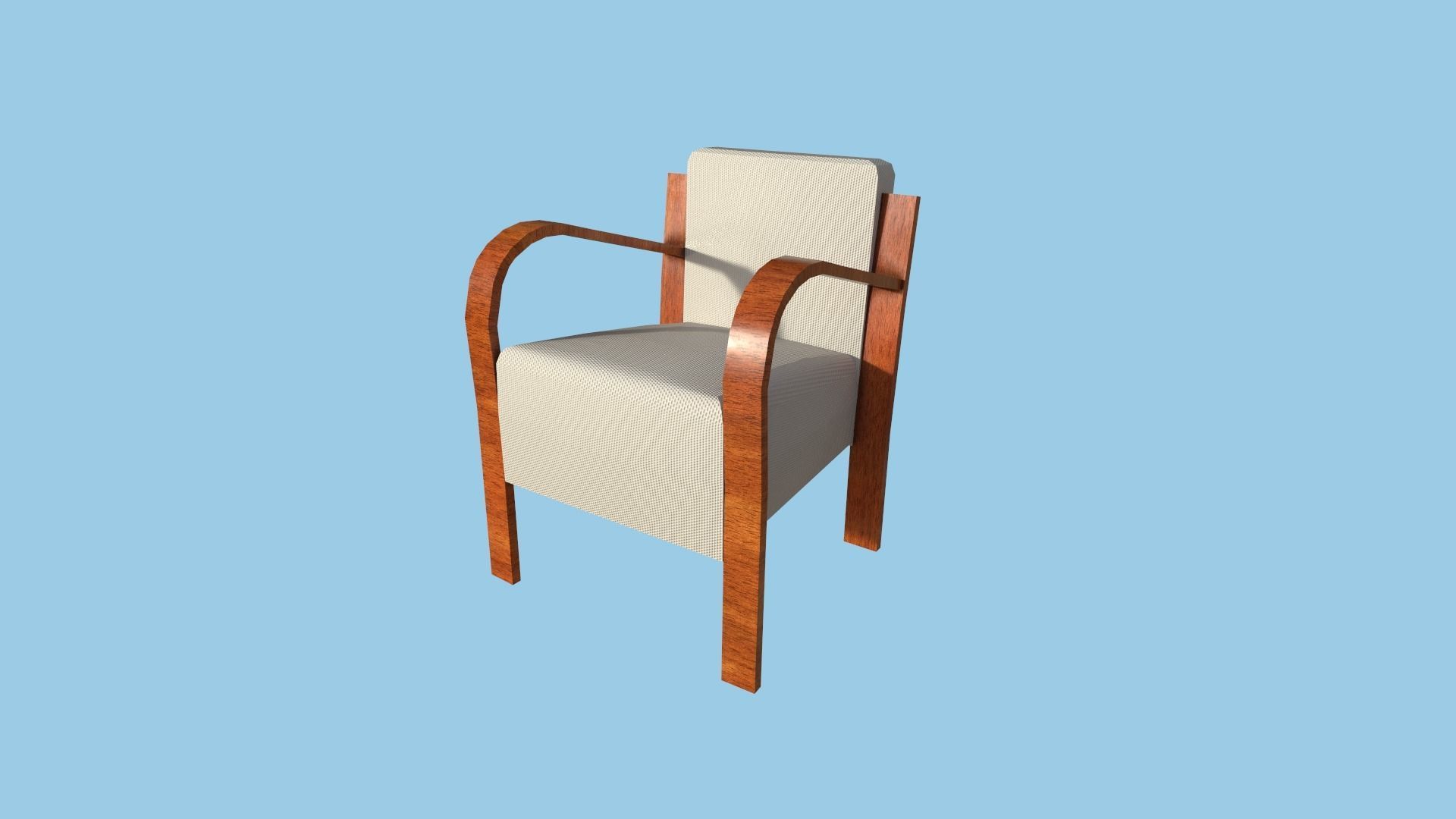 94 Armchair Low Poly - Original - Furniture Interior Design 3D Model Collection_24