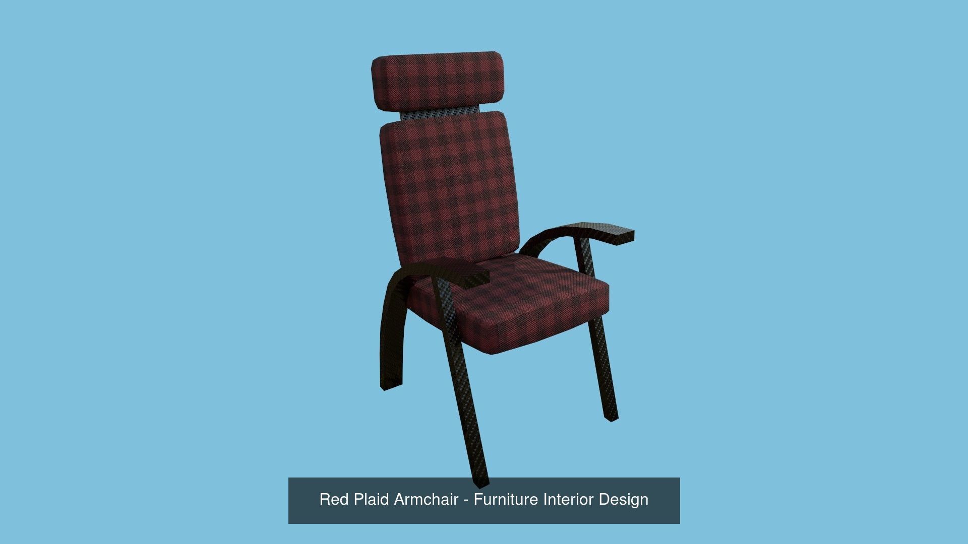 94 Armchair Low Poly - Original - Furniture Interior Design 3D Model Collection_145