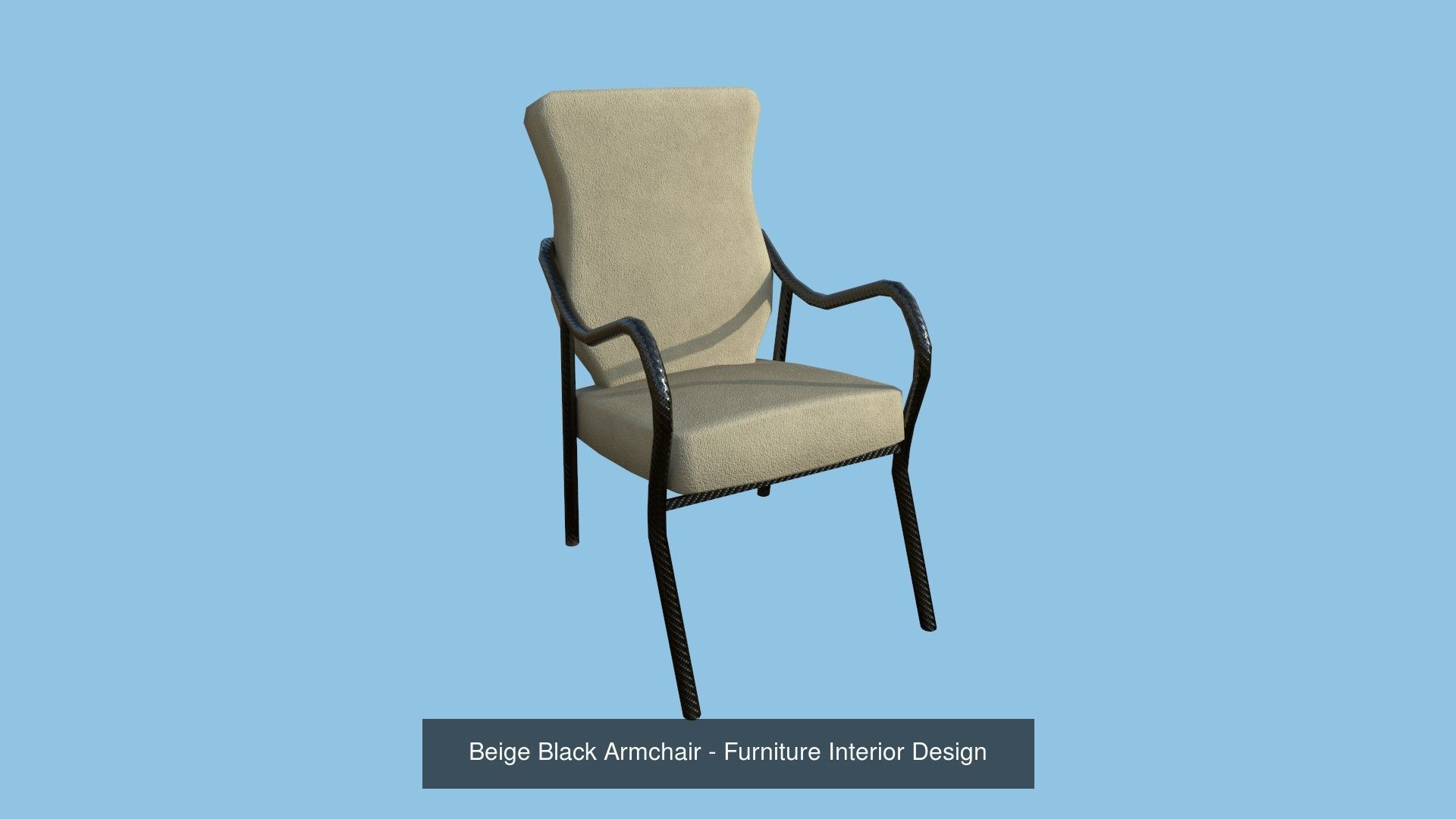 94 Armchair Low Poly - Original - Furniture Interior Design 3D Model Collection_193