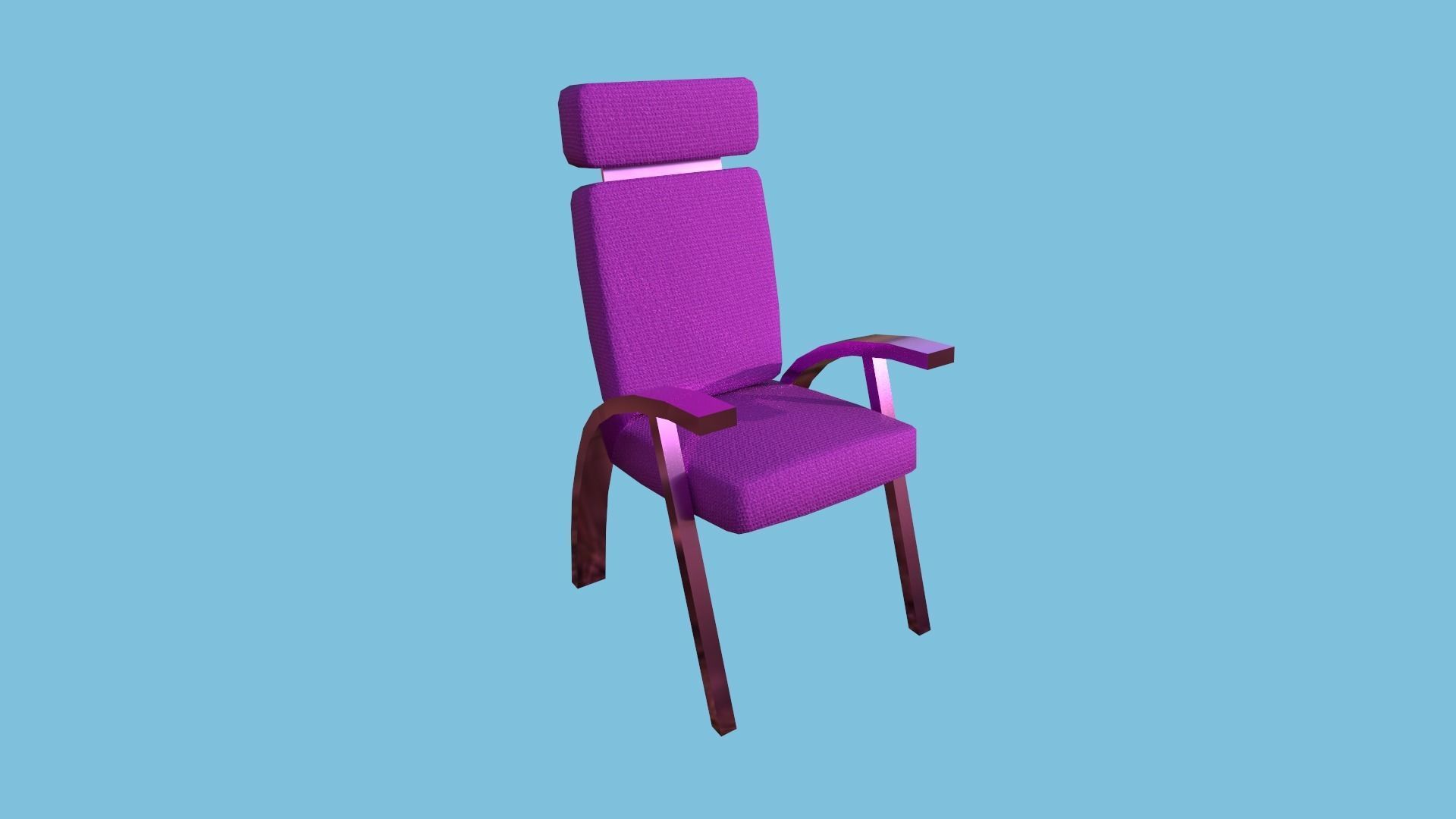94 Armchair Low Poly - Original - Furniture Interior Design 3D Model Collection_158
