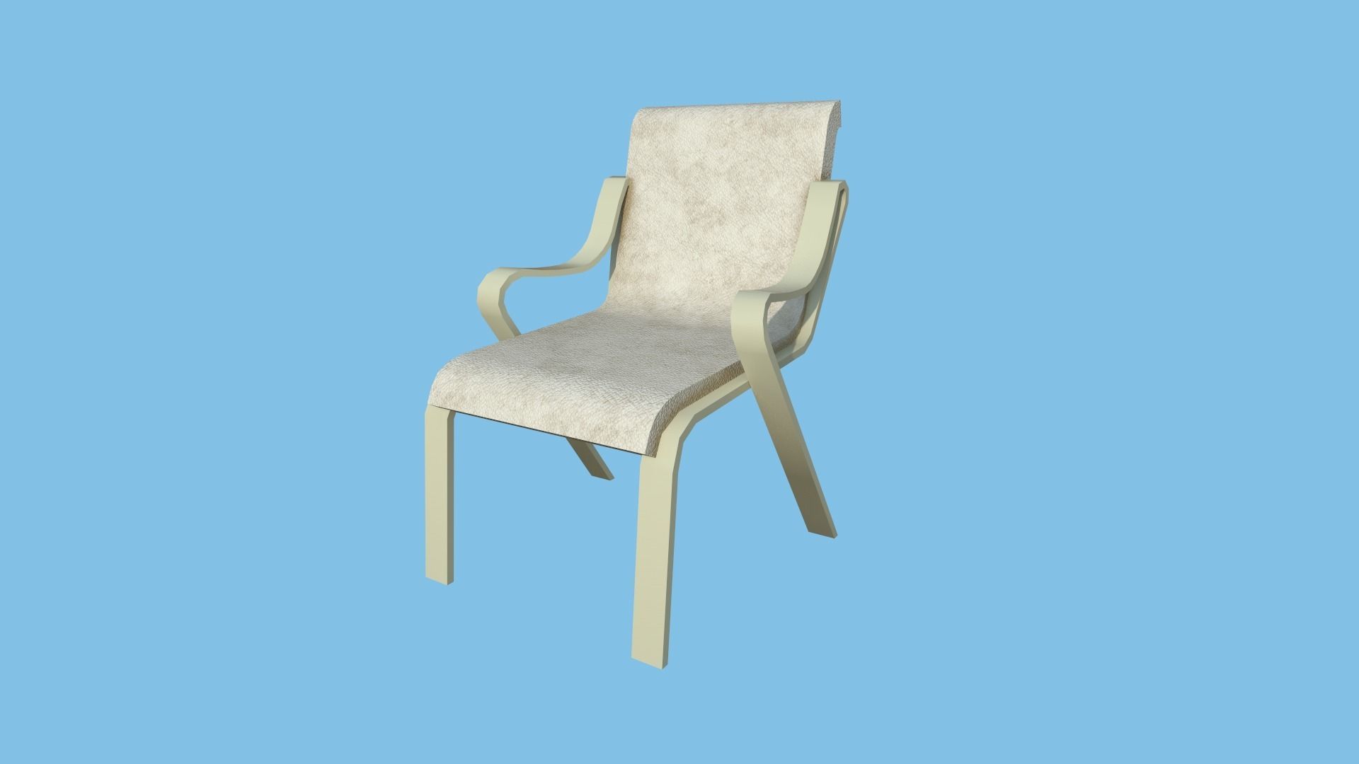 94 Armchair Low Poly - Original - Furniture Interior Design 3D Model Collection_48