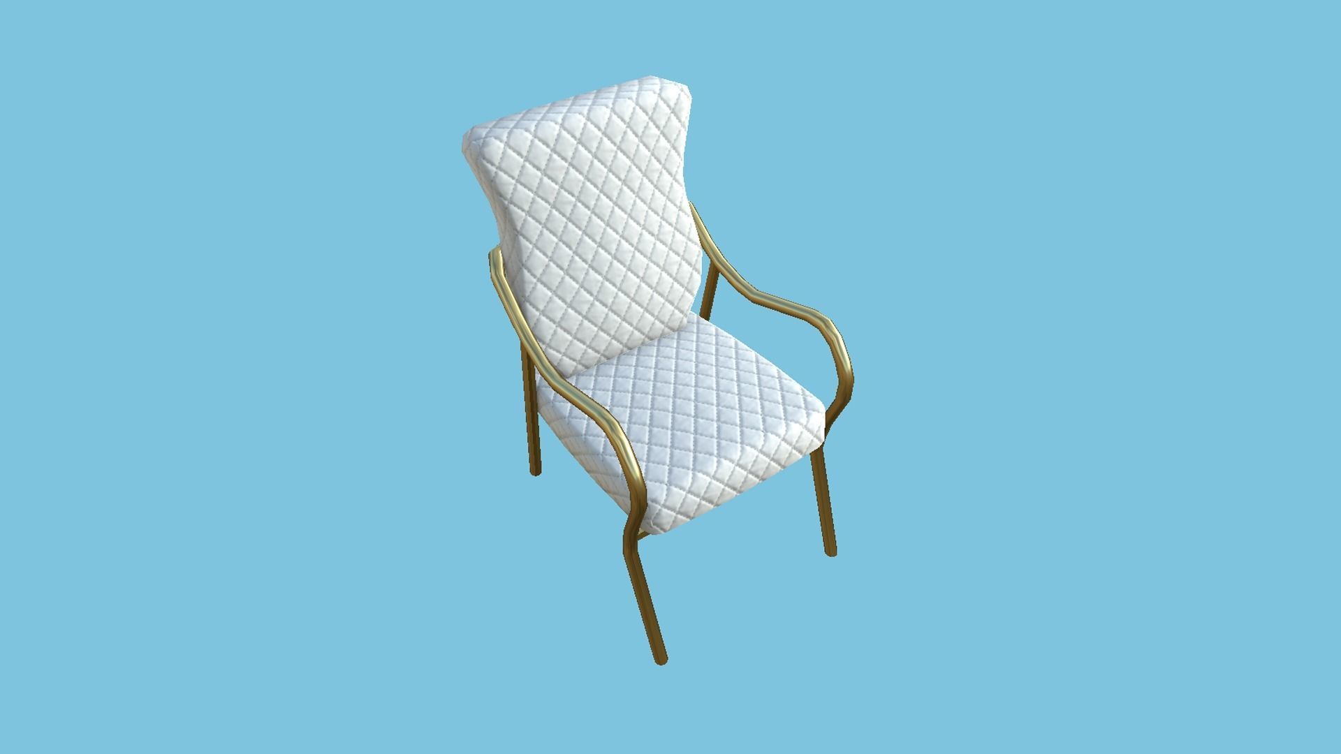 94 Armchair Low Poly - Original - Furniture Interior Design 3D Model Collection_250