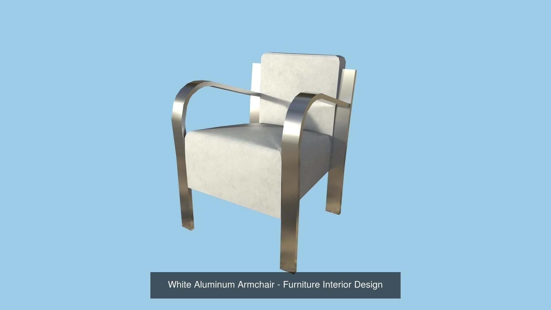94 Armchair Low Poly - Original - Furniture Interior Design 3D Model Collection_9