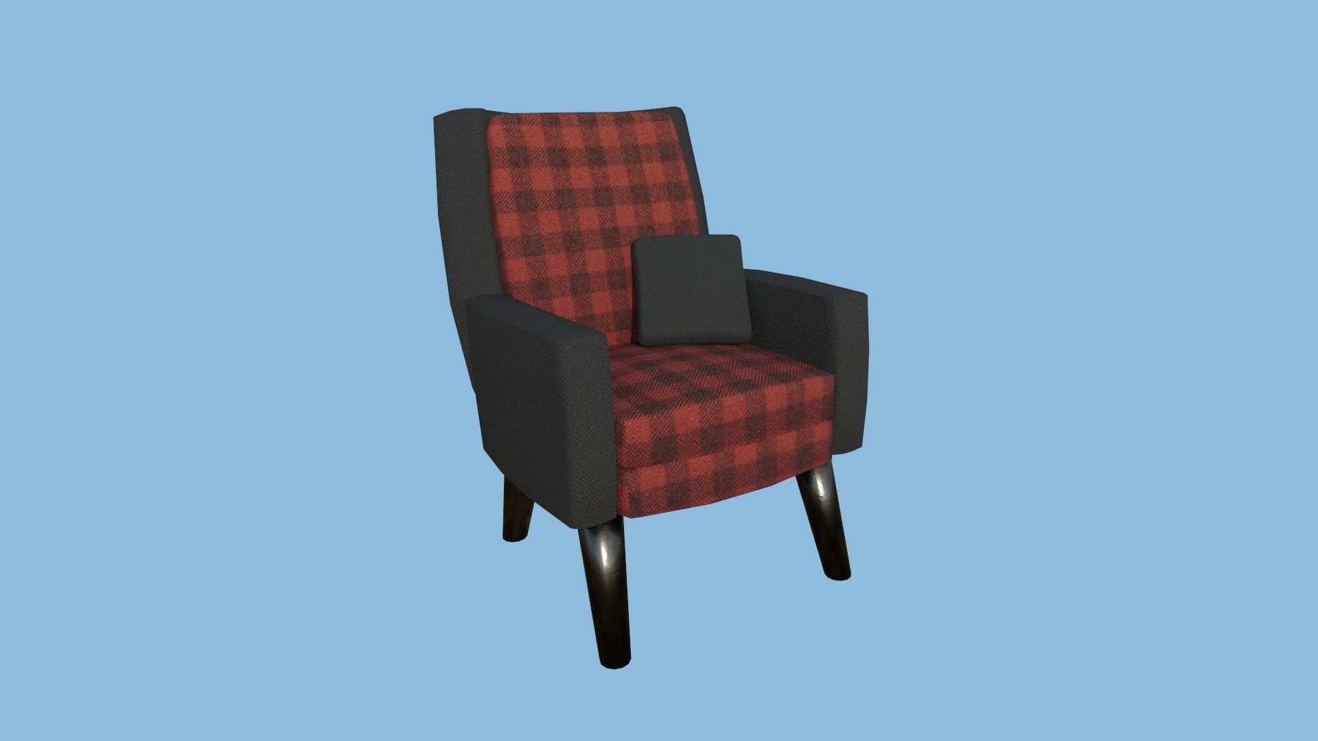 94 Armchair Low Poly - Original - Furniture Interior Design 3D Model Collection_118