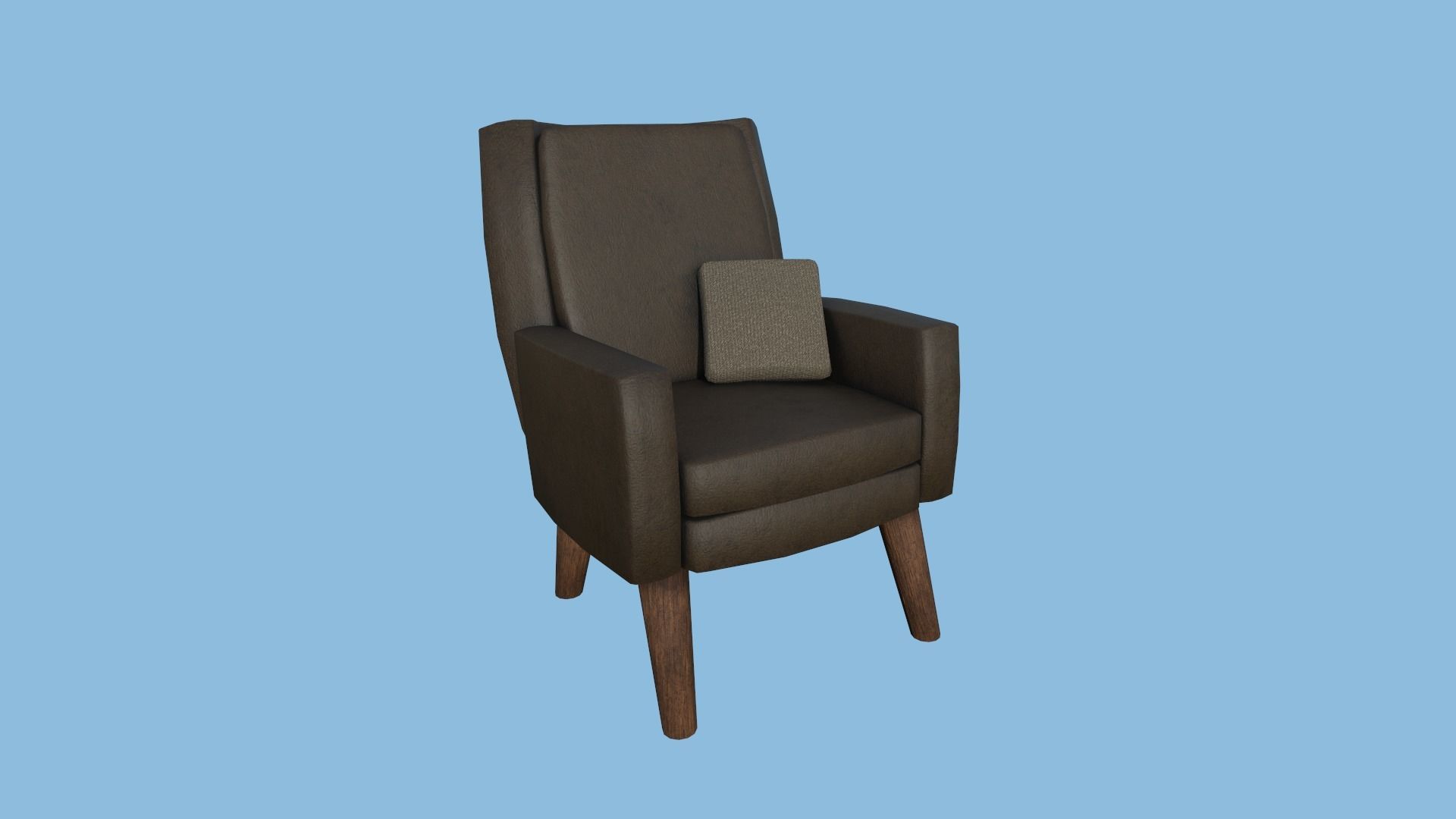 94 Armchair Low Poly - Original - Furniture Interior Design 3D Model Collection_120
