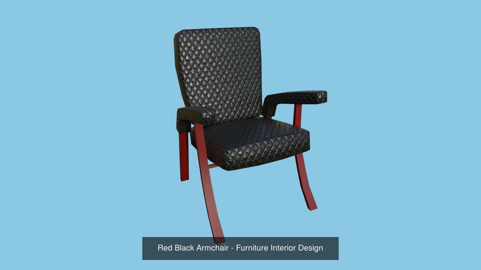 94 Armchair Low Poly - Original - Furniture Interior Design 3D Model Collection_157
