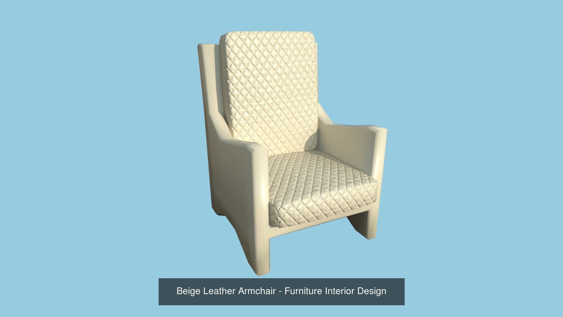 94 Armchair Low Poly - Original - Furniture Interior Design 3D Model Collection_119