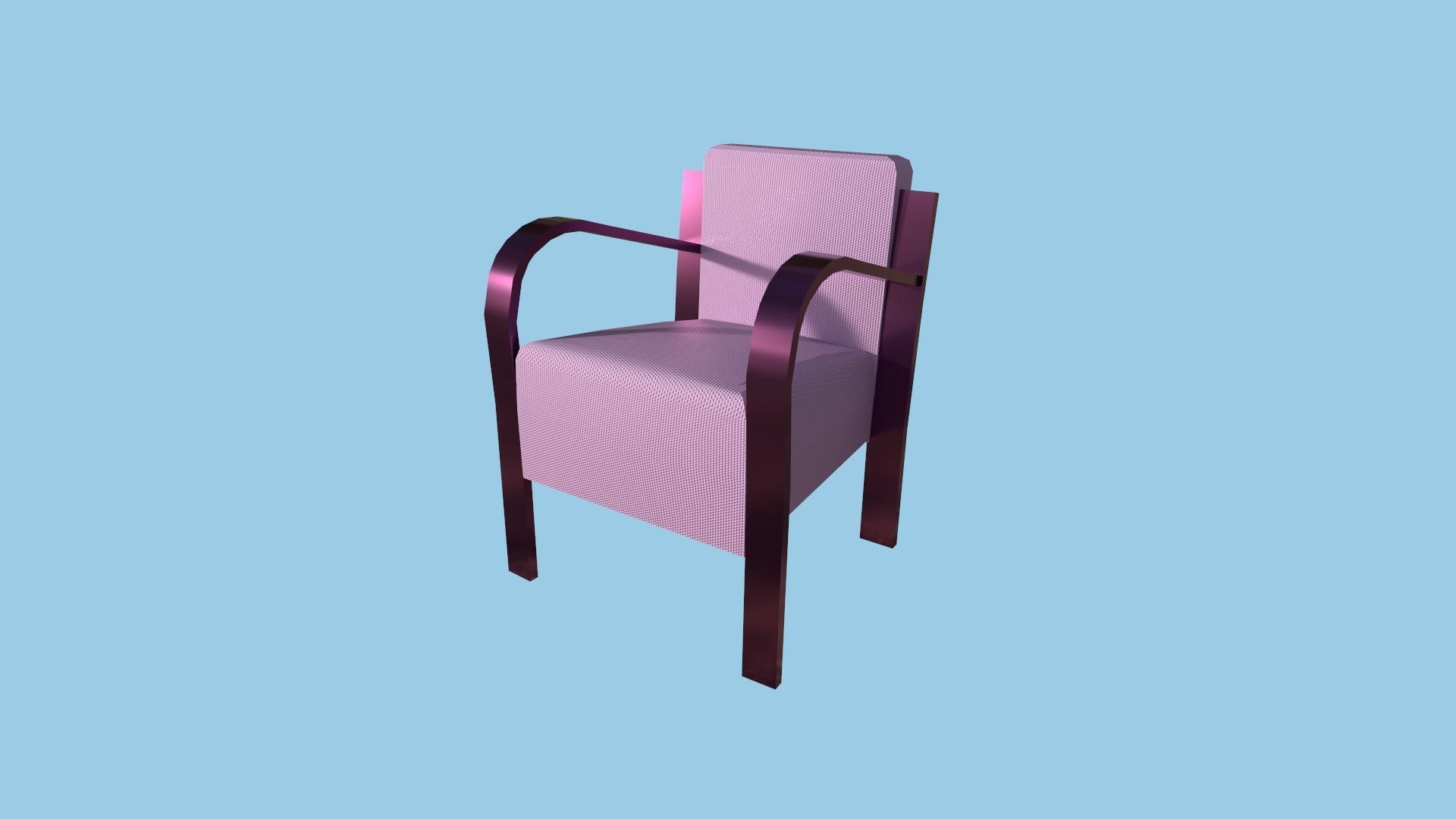 94 Armchair Low Poly - Original - Furniture Interior Design 3D Model Collection_26