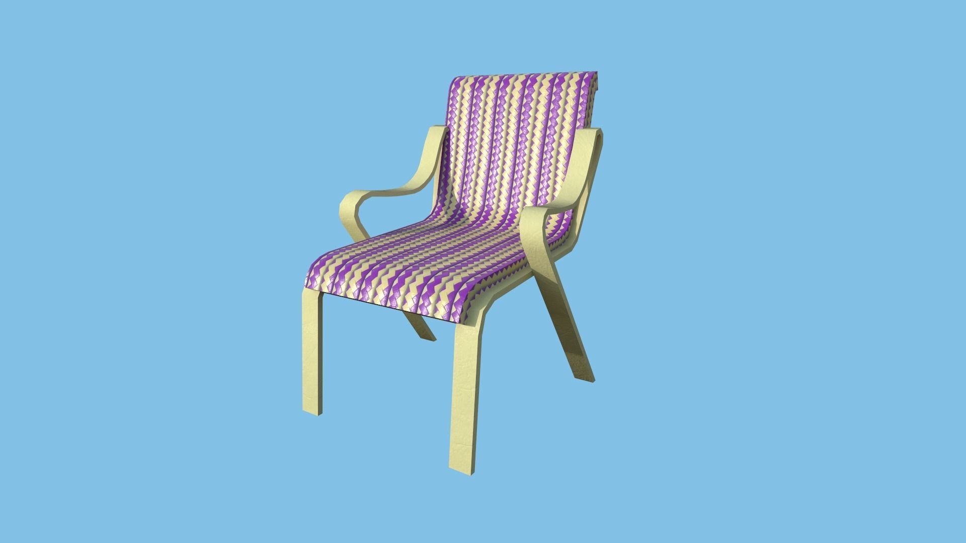 94 Armchair Low Poly - Original - Furniture Interior Design 3D Model Collection_62