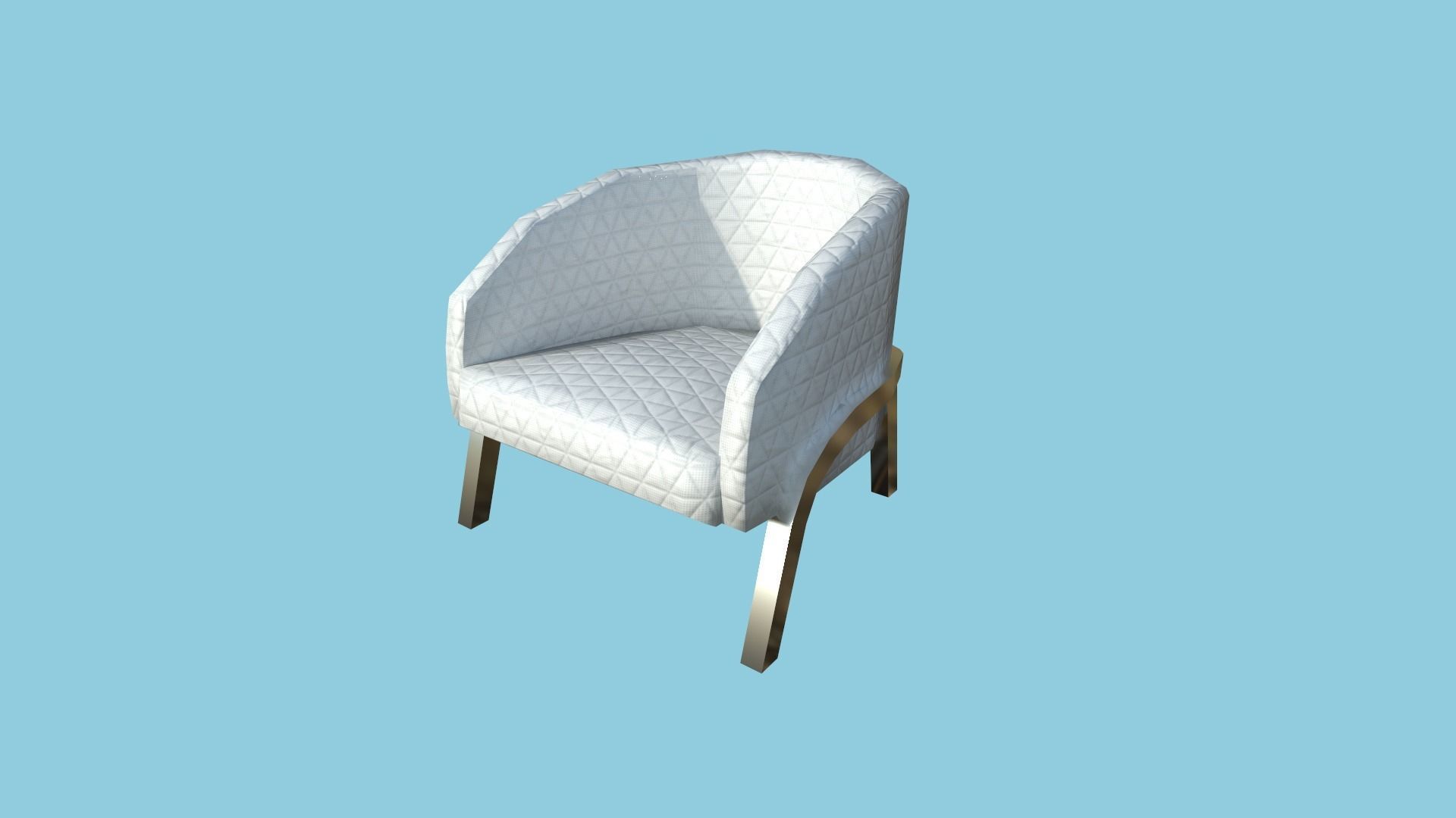 94 Armchair Low Poly - Original - Furniture Interior Design 3D Model Collection_46