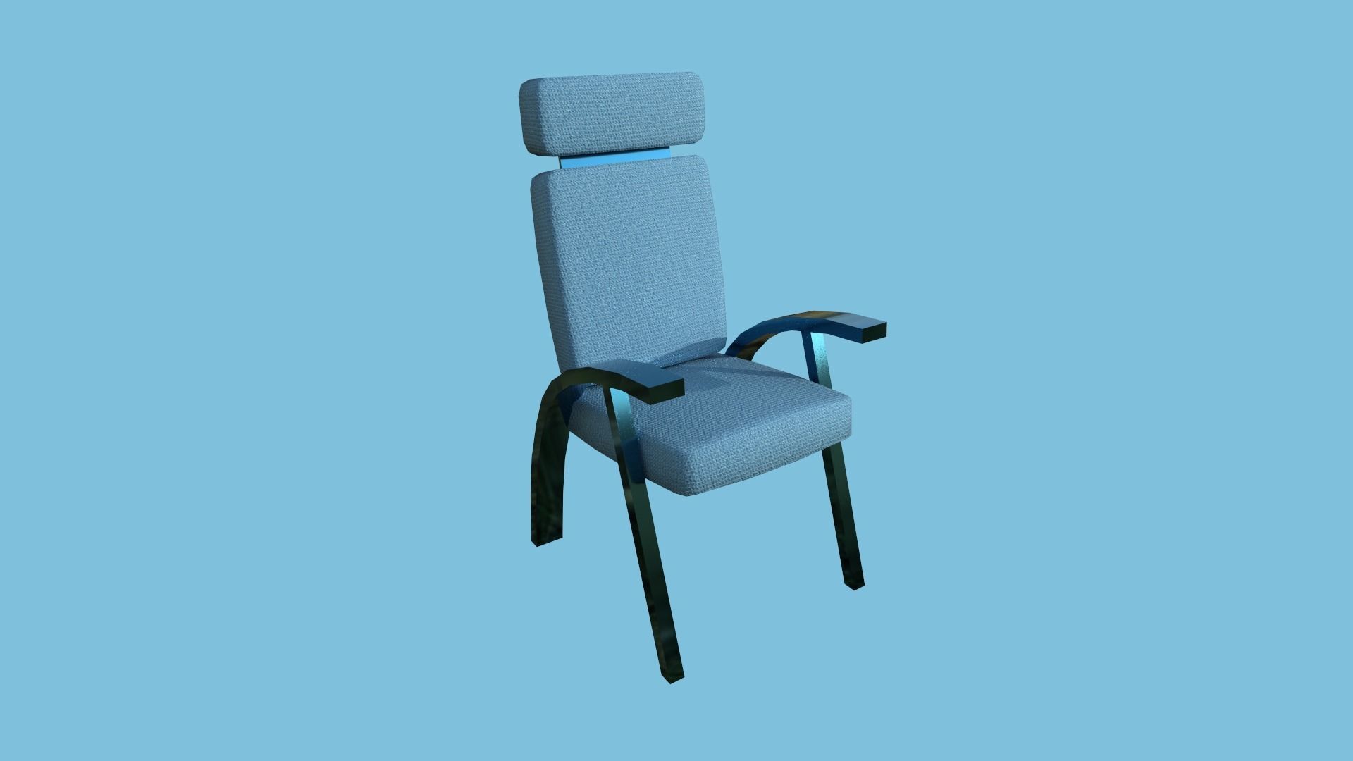 94 Armchair Low Poly - Original - Furniture Interior Design 3D Model Collection_162
