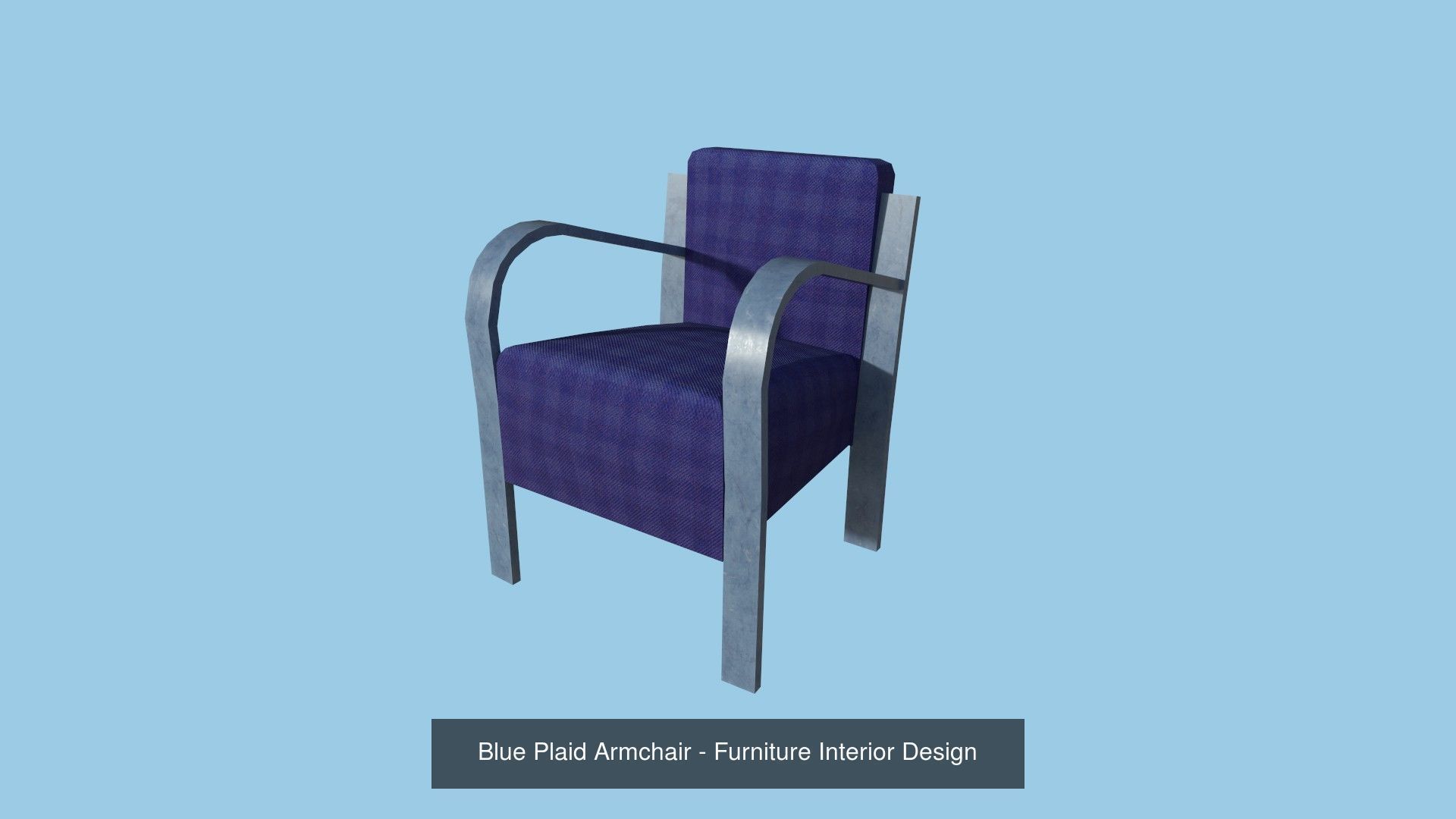94 Armchair Low Poly - Original - Furniture Interior Design 3D Model Collection_19