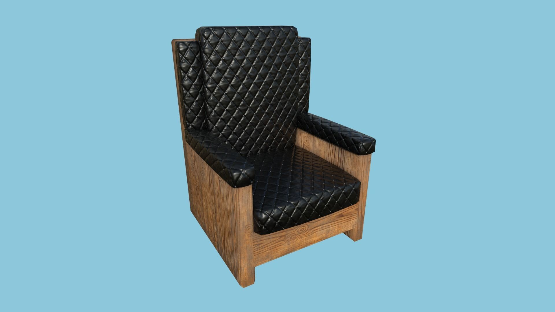 94 Armchair Low Poly - Original - Furniture Interior Design 3D Model Collection_100
