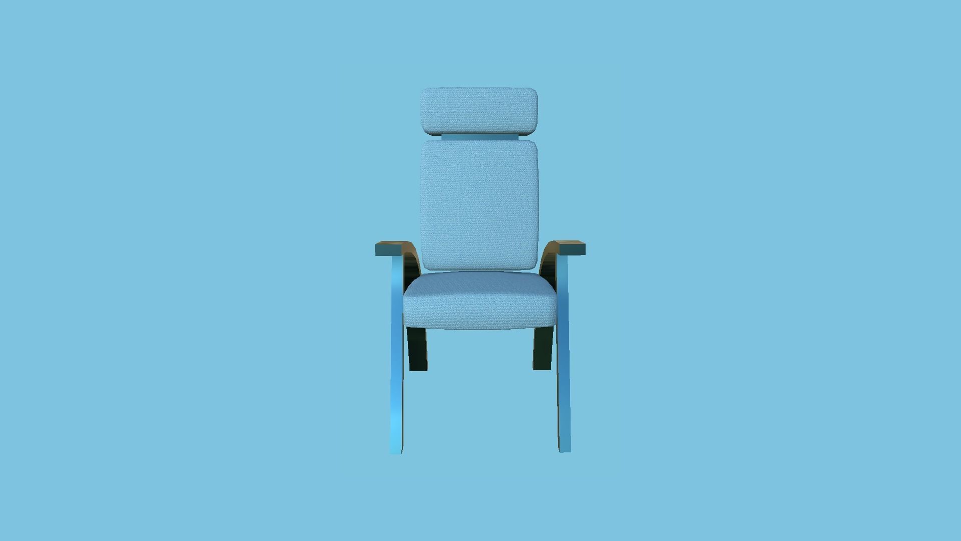 94 Armchair Low Poly - Original - Furniture Interior Design 3D Model Collection_238